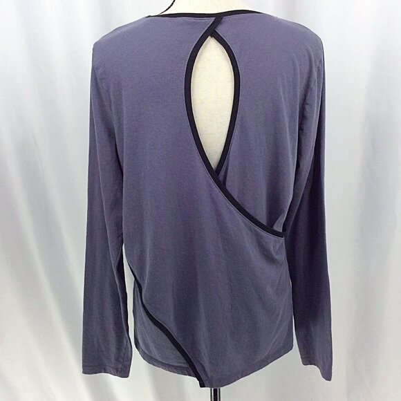 Victoria Sport Top Womens Size Large Split Back Long Sleeve Victorias Secret - Picture 3 of 9